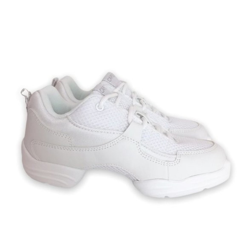 Capezio Girls Kids Size 4 White DS11 Fierce Dansneakers Dance Sneakers Shoes